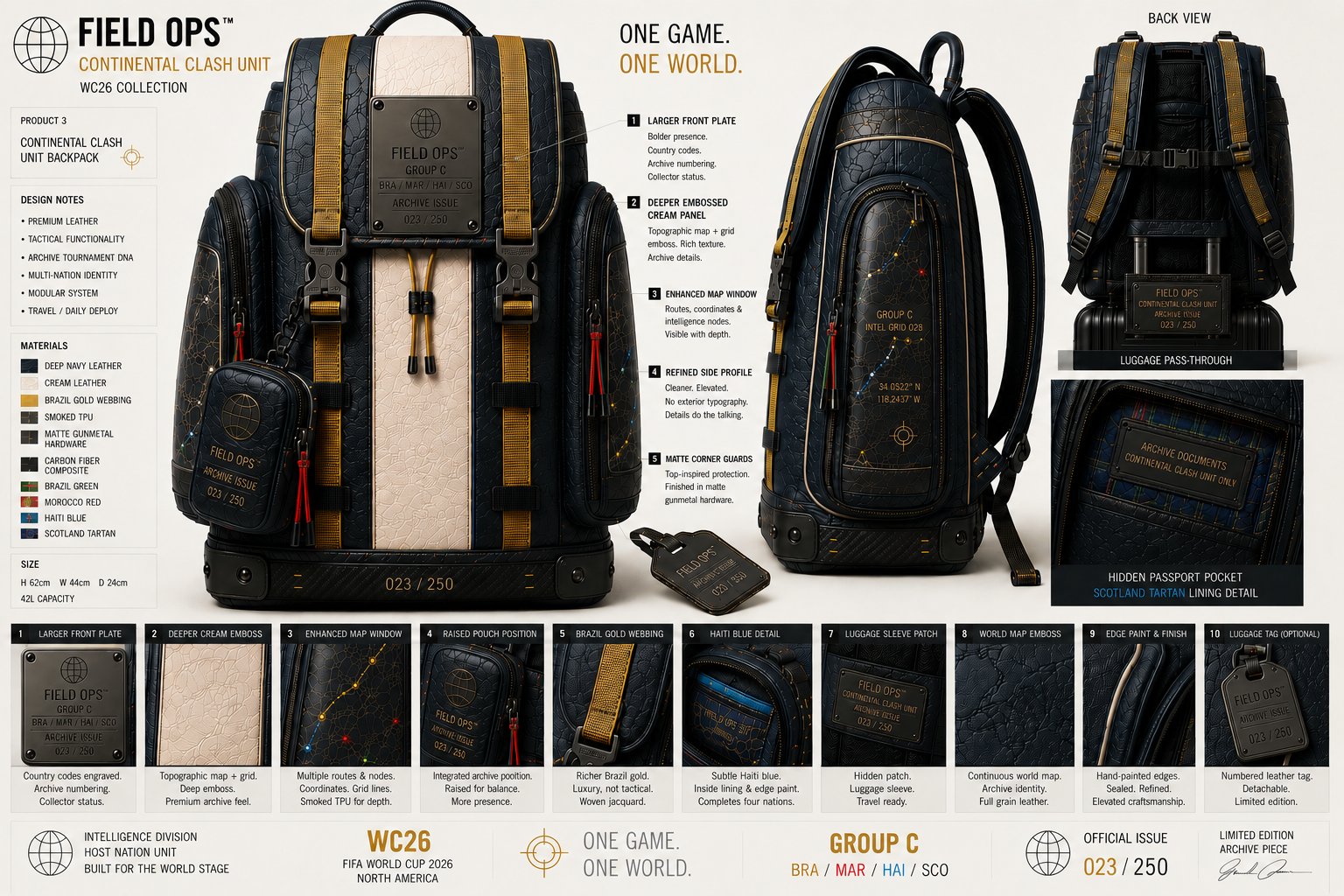 Group C World Stage Transit Pack, full specification.