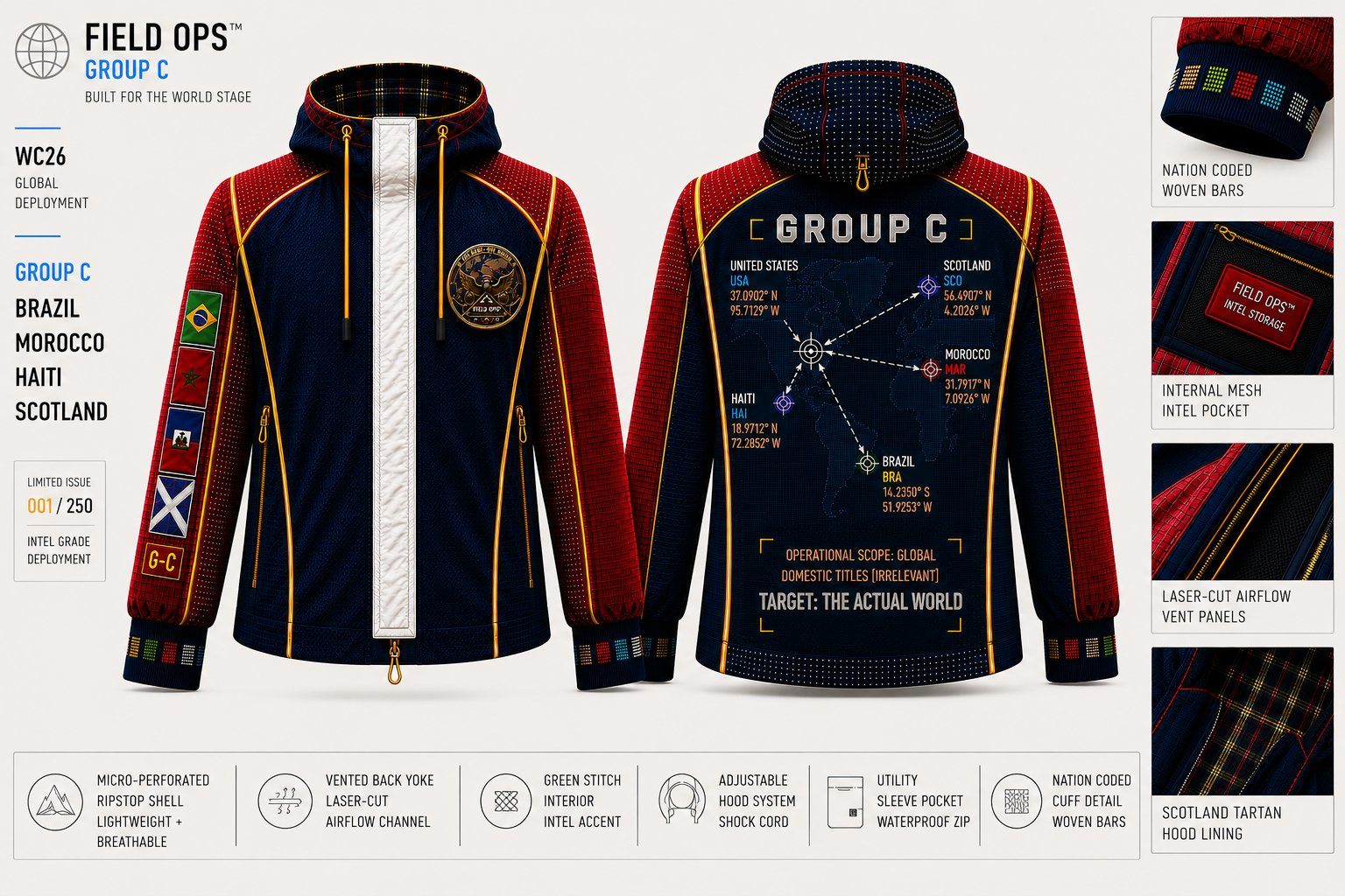Group C Arrival Jacket, full specification.