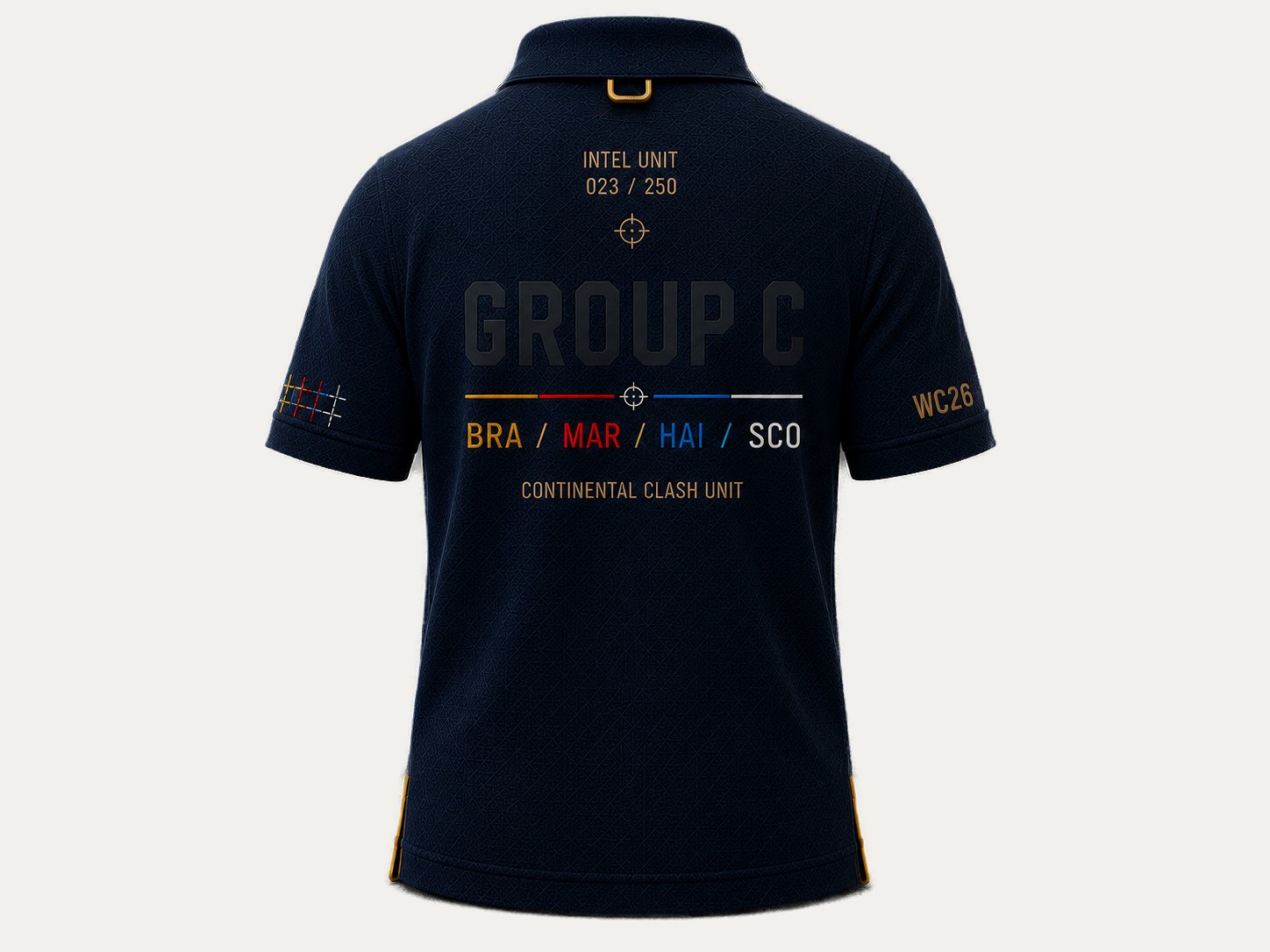 Group C Continental Clash Polo, back.
