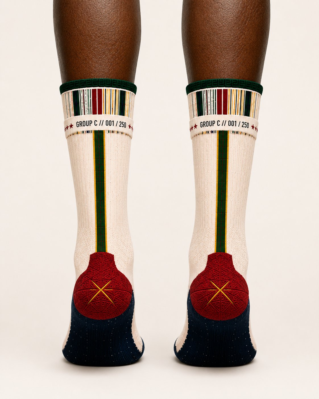 Group C Credential Sock, worn.