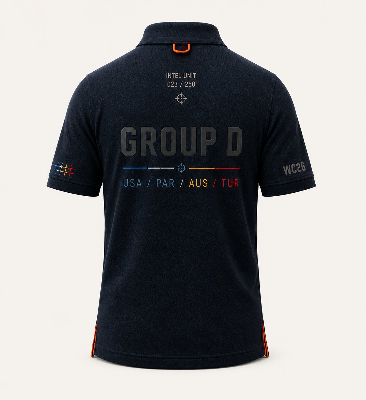 Group D Intelligence Polo, back.