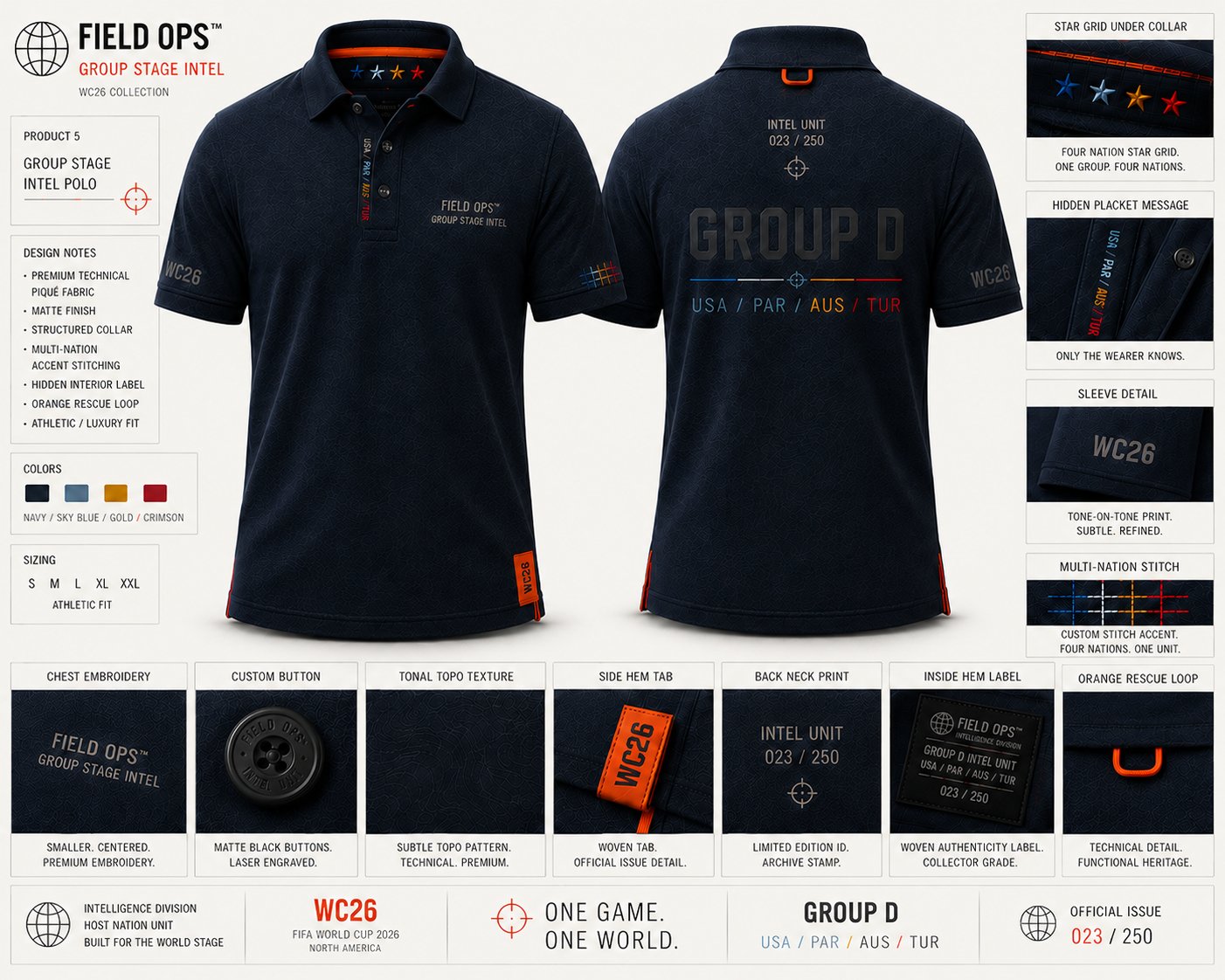 Group D Intelligence Polo, full specification.