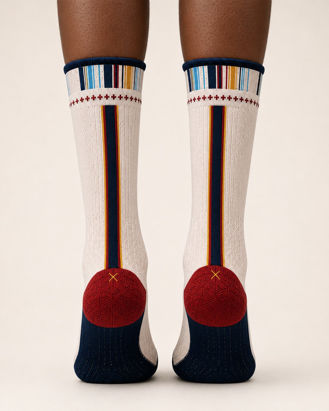 Group D Credential Sock, worn.