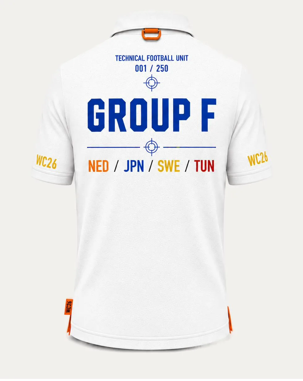 Group F Technical Football Unit Polo, back.