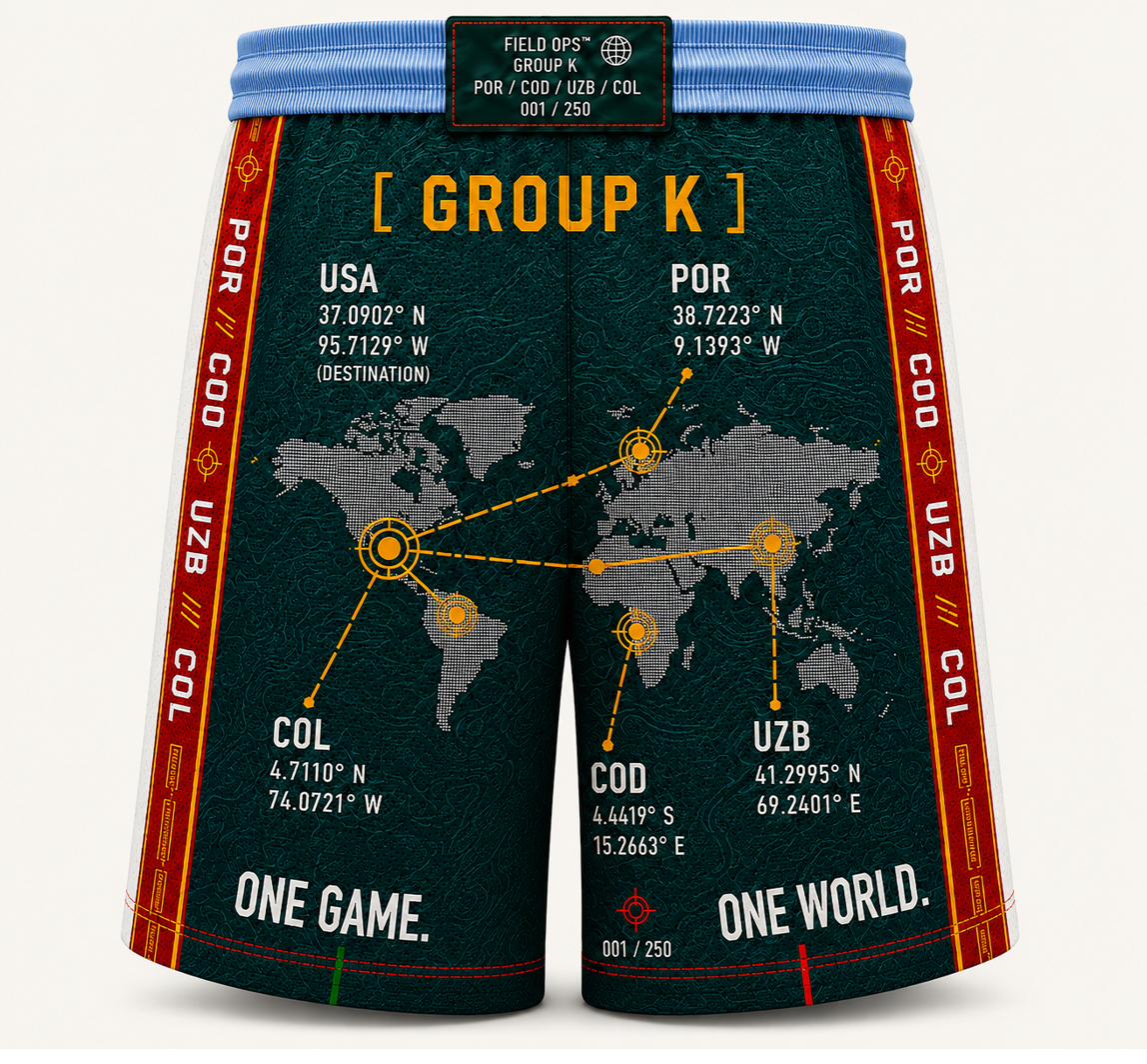 Group K Global Deployment Short, rear deployment map.
