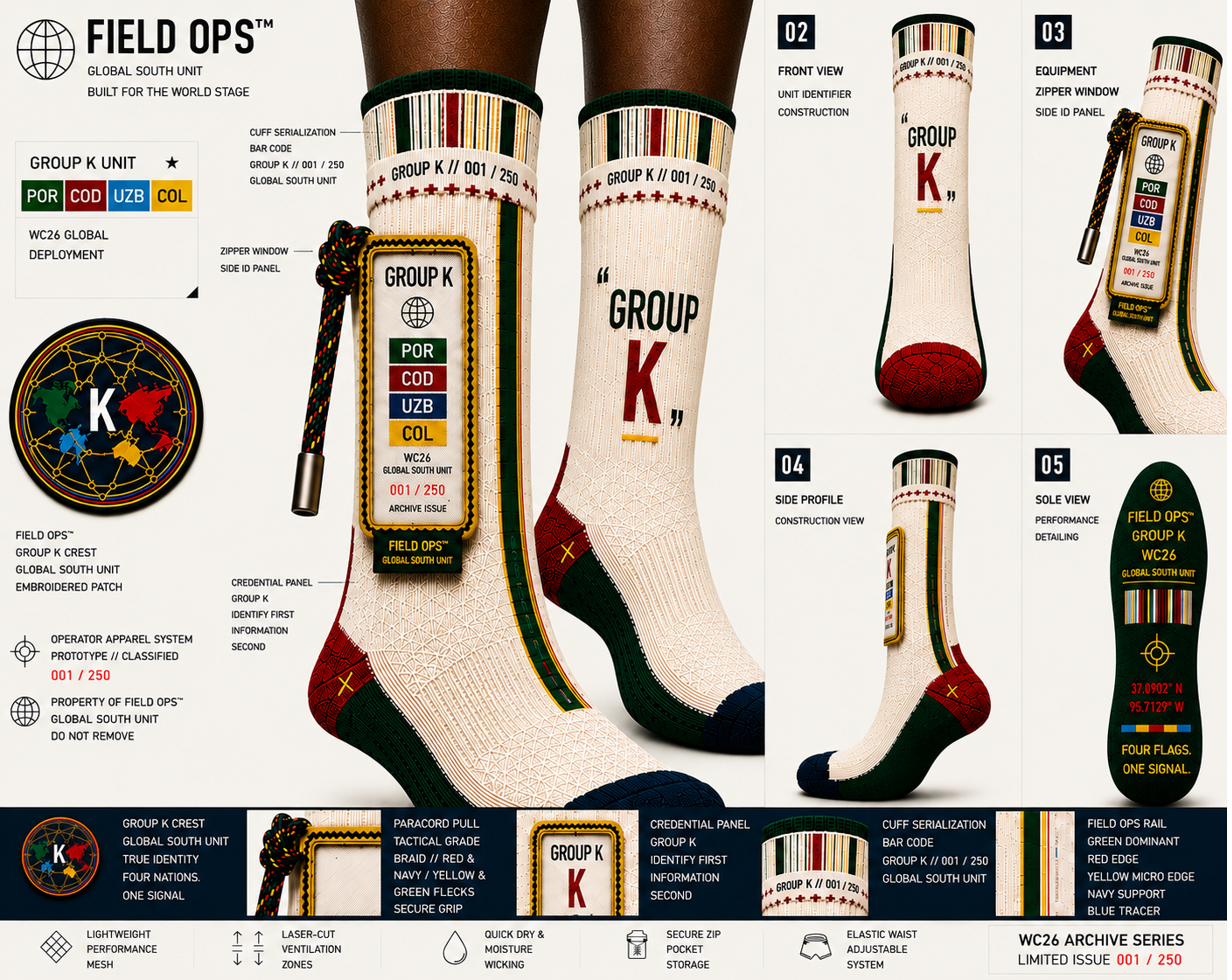 Group K Credential Sock, full specification.