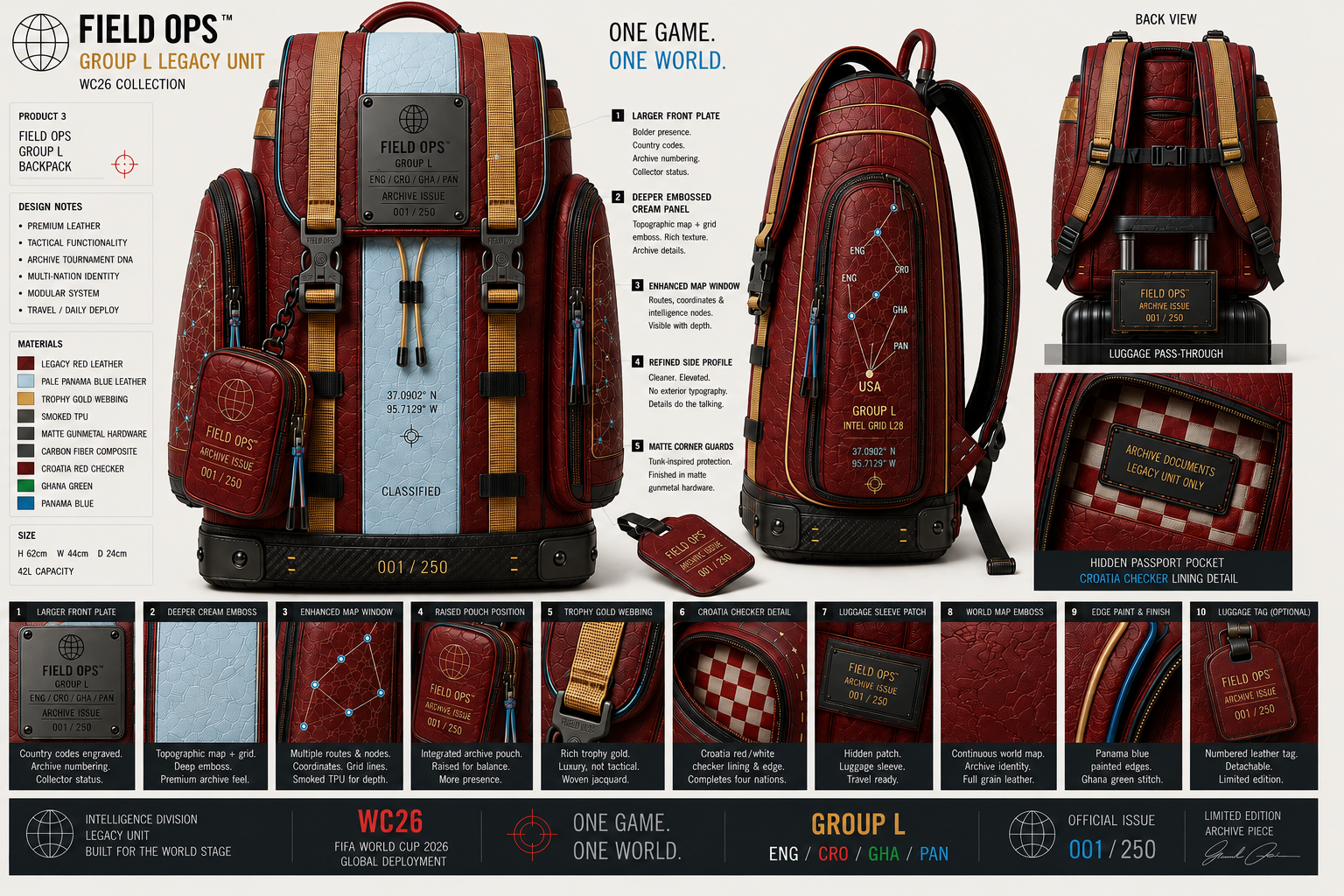 Group L Legacy Unit Backpack, full specification.