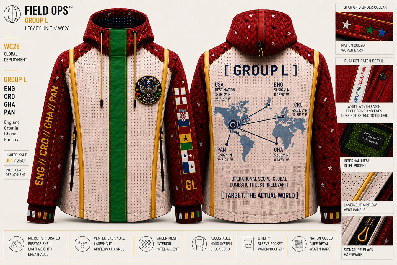 Group L Global Route Jacket, full specification.