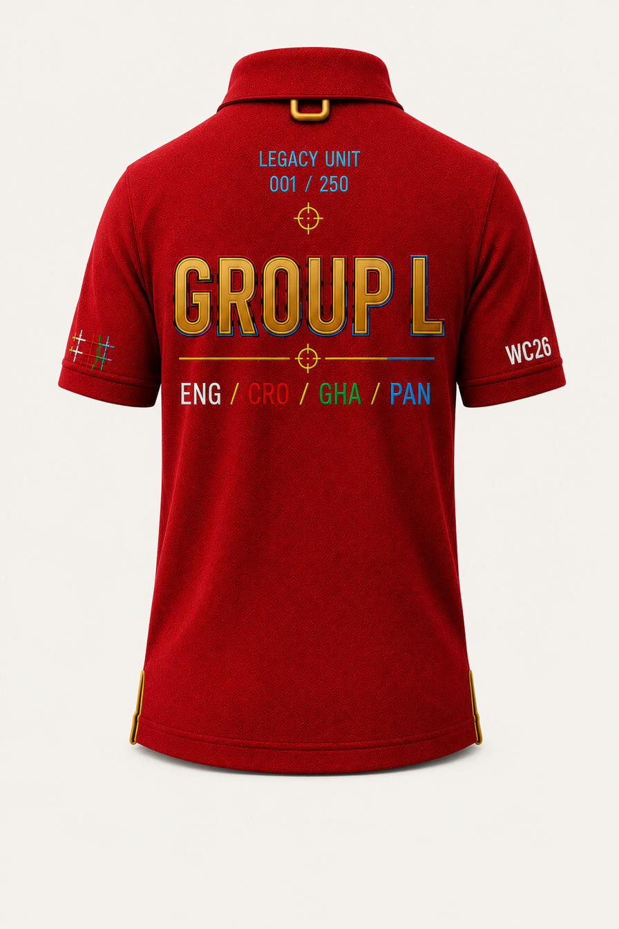 Group L Legacy Unit Polo, back.