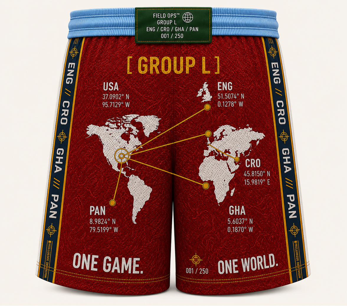 Group L Global Deployment Short, rear deployment map.