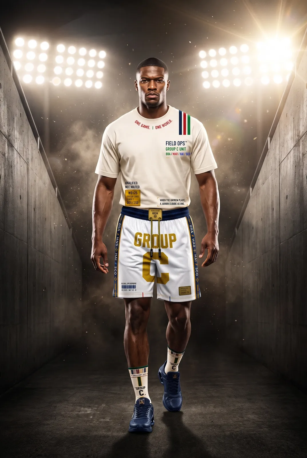 Walkout in the Group C kit.
