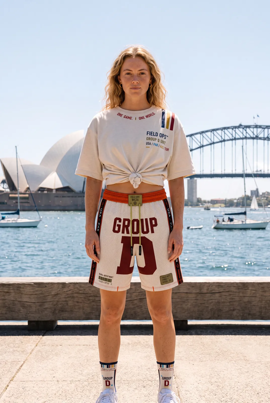 Full kit at the Sydney Opera House.