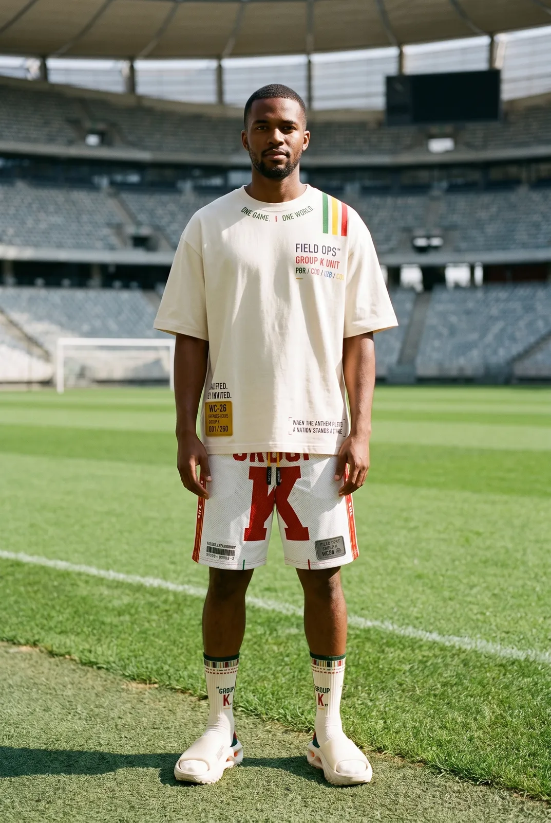 Group K kit pitchside.