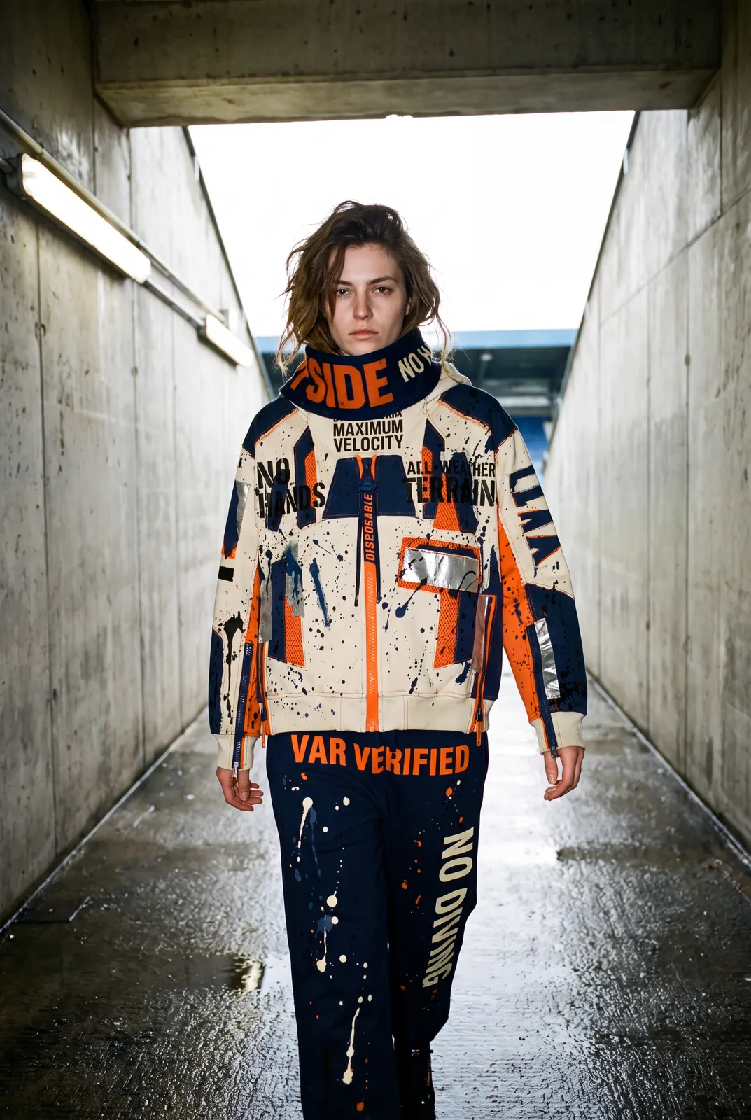 FIELD OPS HEADER Hoodie capsule. Tunnel · Full Look + Scarf.