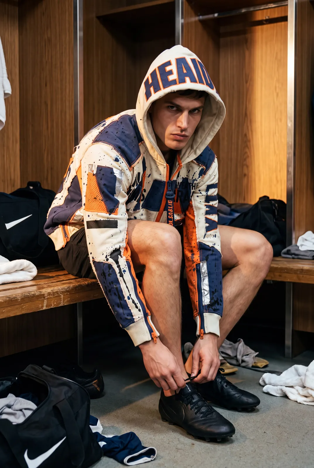 FIELD OPS HEADER Hoodie capsule. Locker Room · Lacing.