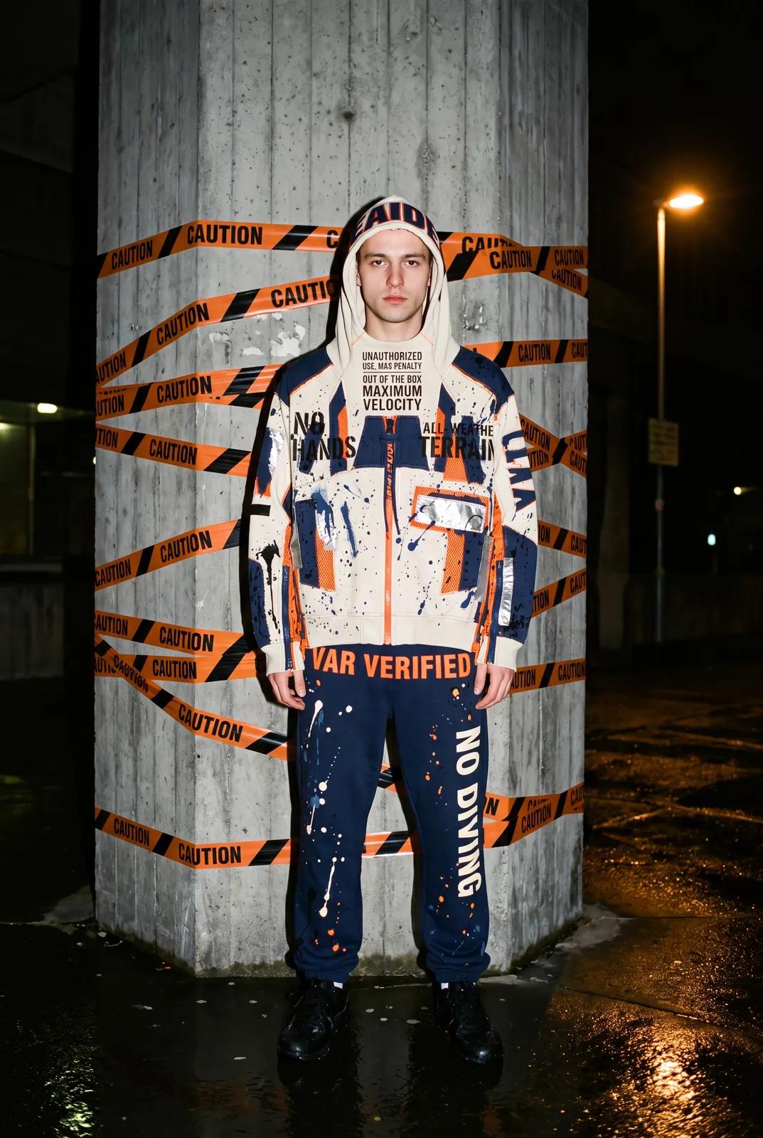 FIELD OPS HEADER Hoodie capsule. Street · Caution Tape.