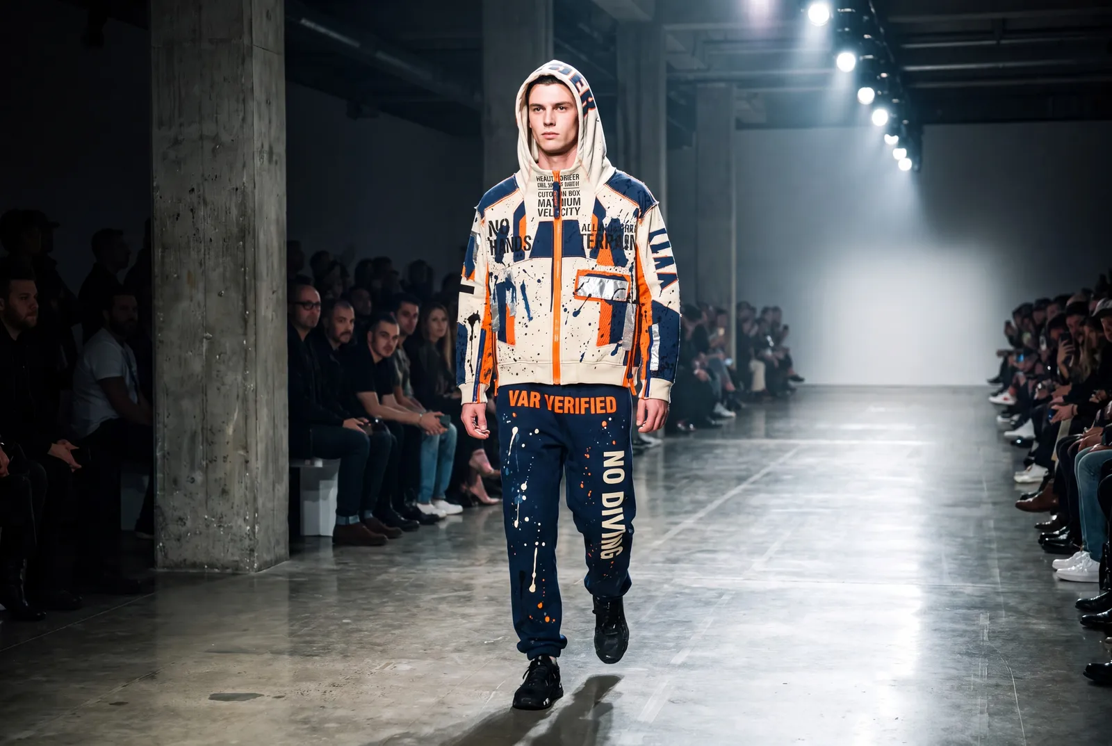 FIELD OPS HEADER Hoodie capsule. Runway · Full Look.