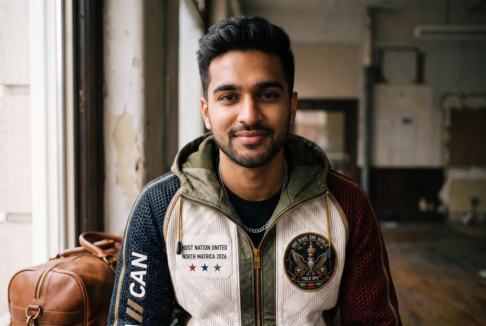 Portrait in the Host Nation Jacket.