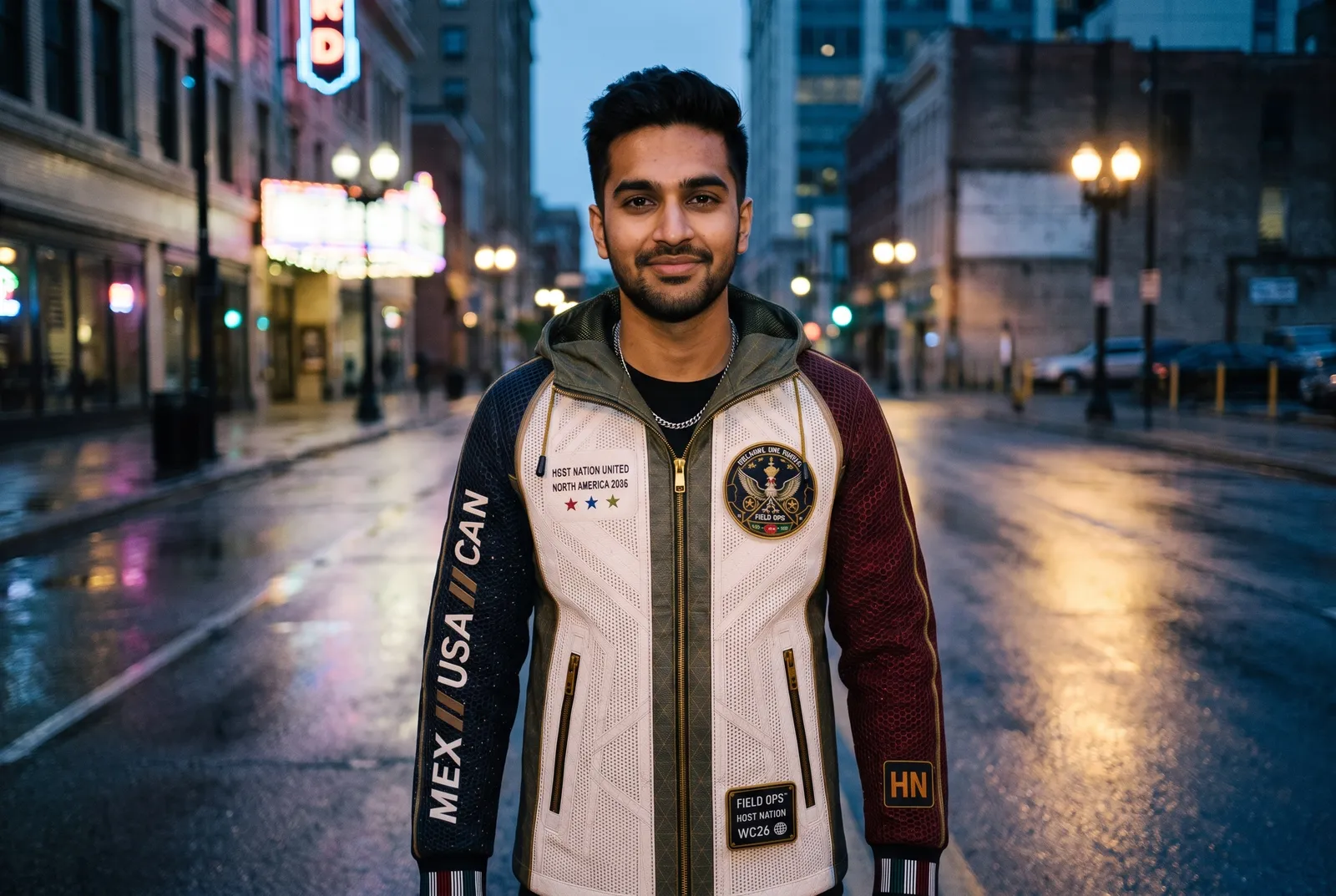 FIELD OPS Host Nation Jacket — Wet Street · Front.