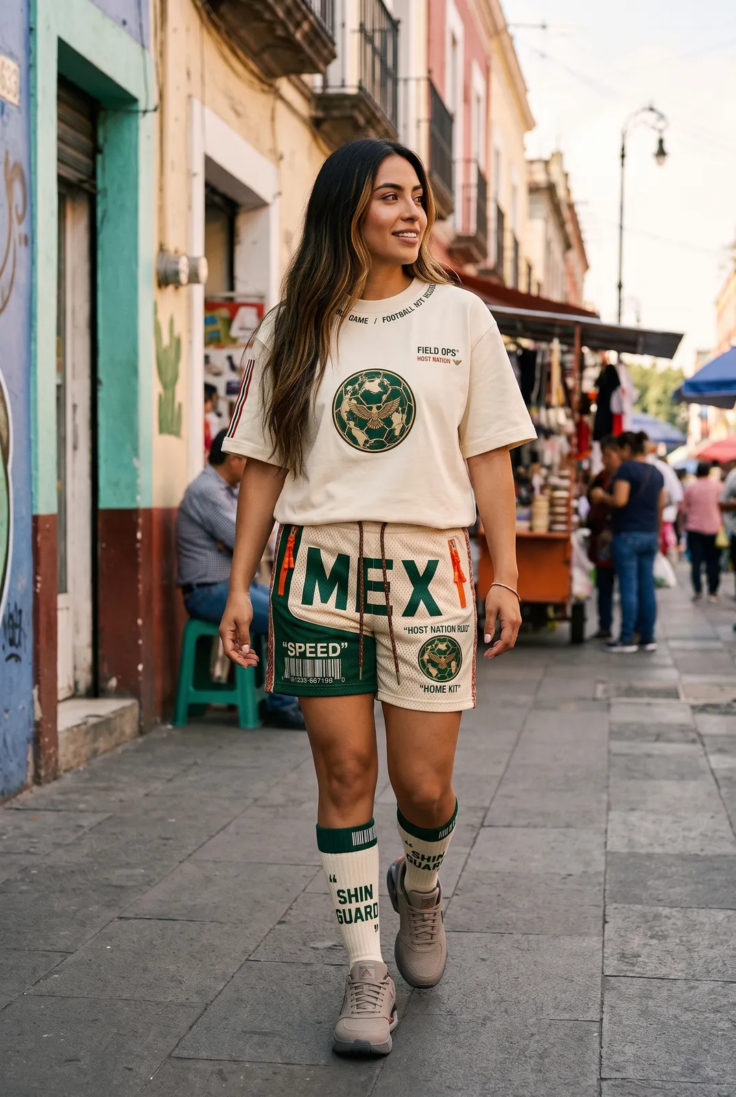 Lifestyle look on a Mexico City street.