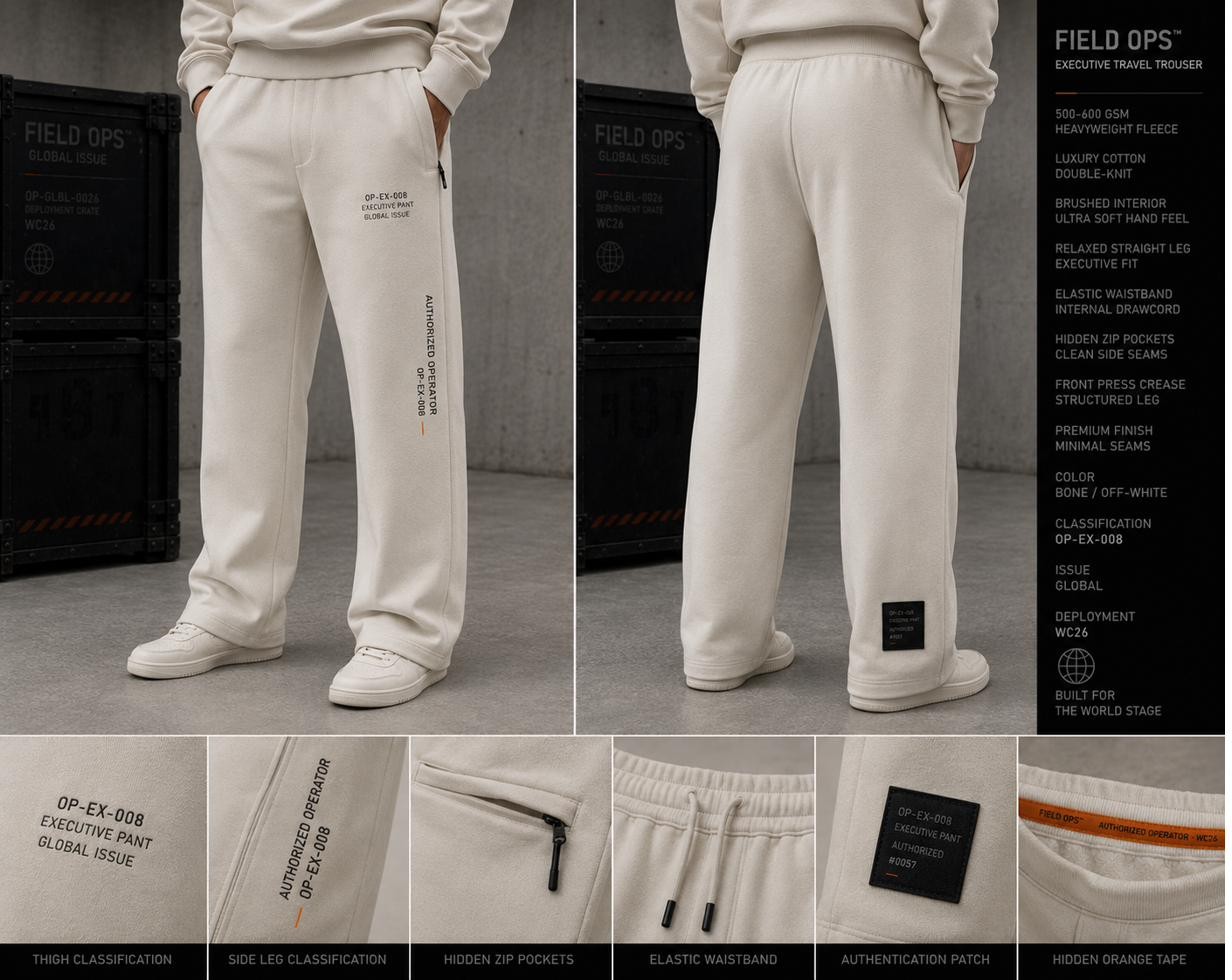 Executive Travel Trouser, detail.