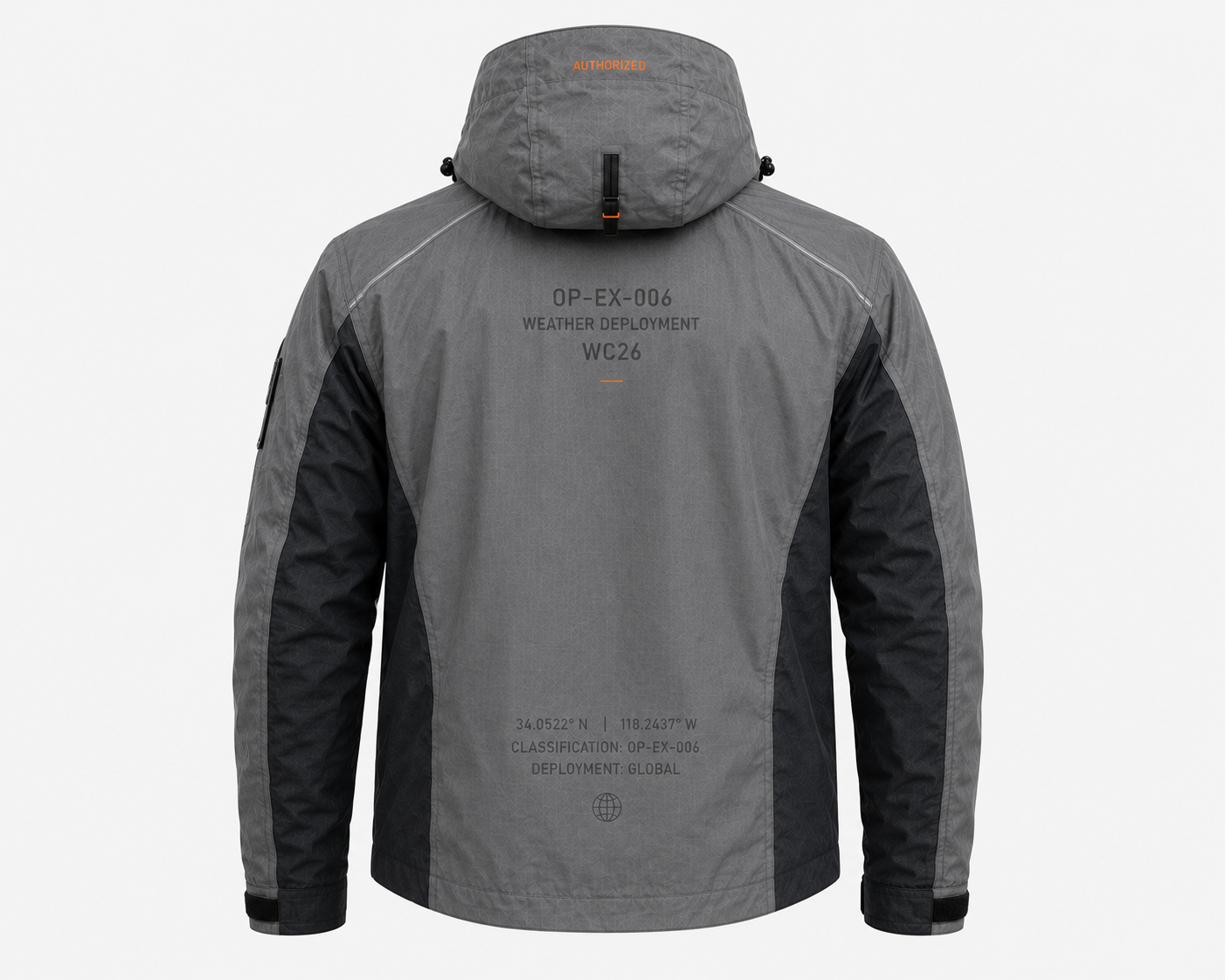 Weather Deployment Jacket, back.