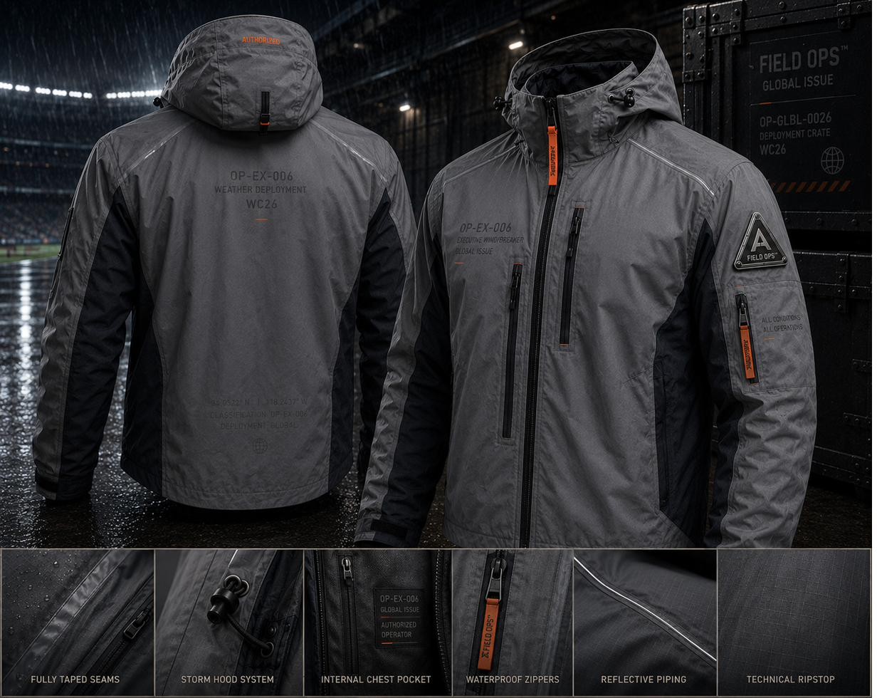 Weather Deployment Jacket, detail.