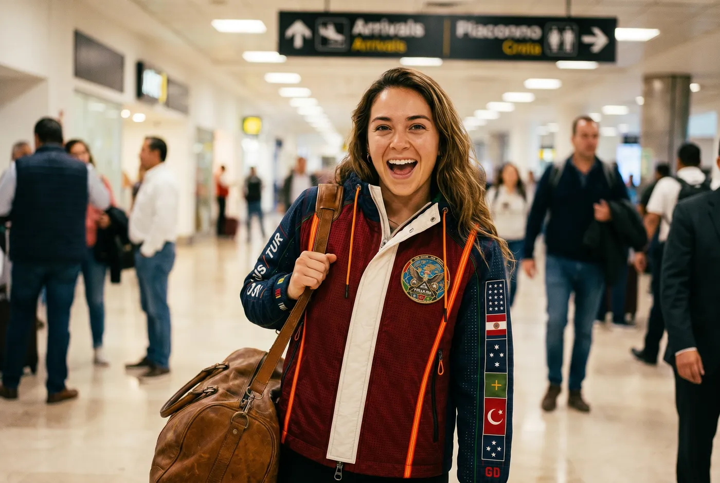 Group D route jacket at arrival.