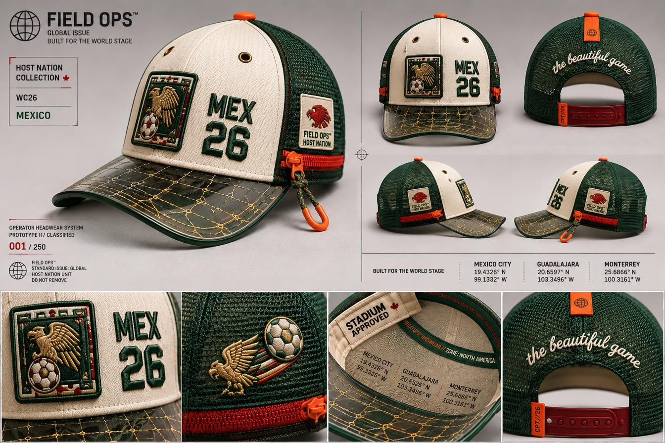 Mexico Host Nation Cap, multi view.