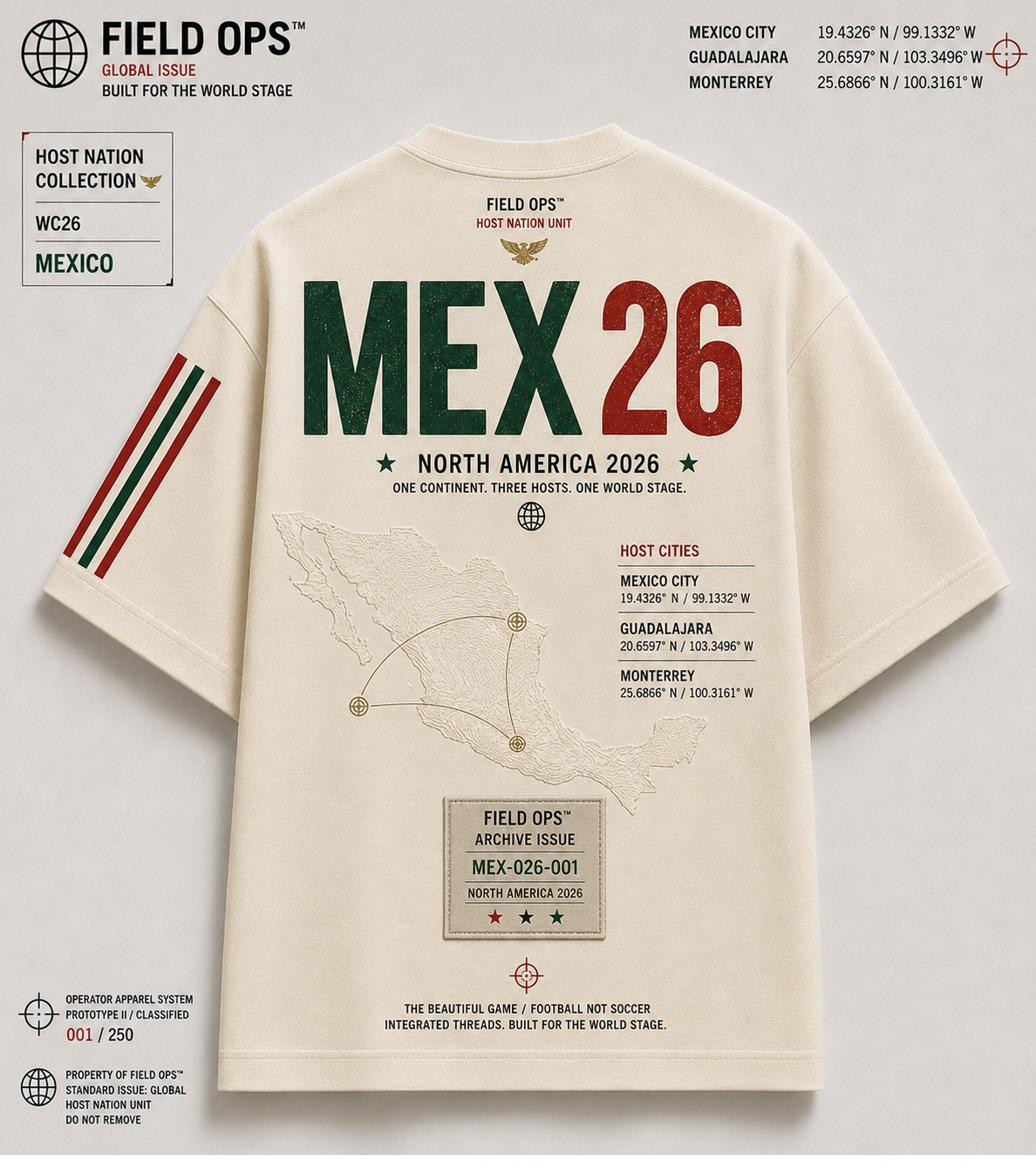 Mexico Host Nation Tee, back.