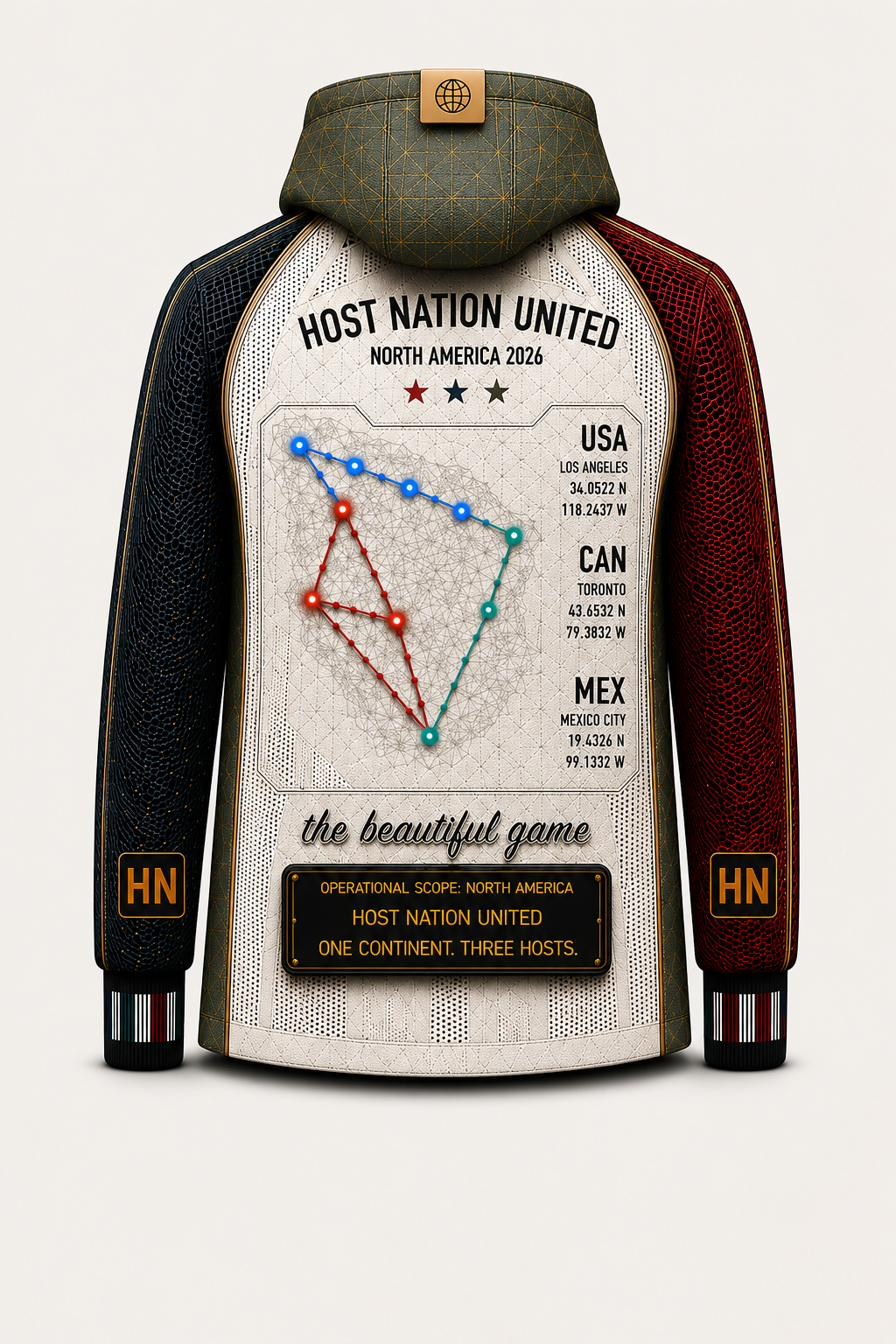 Host Nation United Jacket, back.