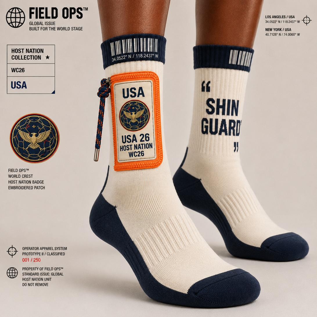 USA Host Nation Socks, worn.