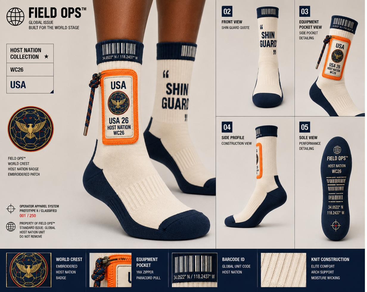 USA Host Nation Socks, dossier chart.